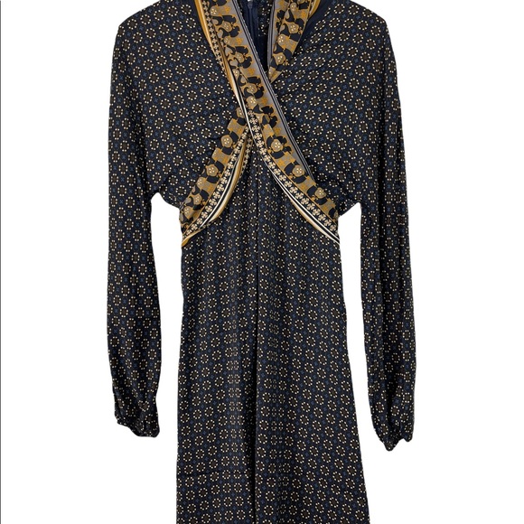 NWT Max Studio Geometric Dress Long Sleeves Size S - Picture 7 of 10